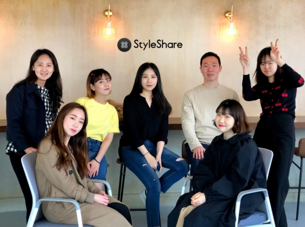 스타일쉐어 마케팅팀원들의 모습