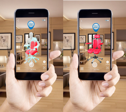 AR 3D 기능을 통해 고객이 자신의 생활 공간에 상품을 직접 배치, 체험 가능