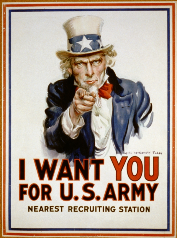 1차 세계대전 기간에 미국에서 만든 모병 포스터