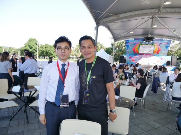최환진 부산국제광고제 집행위원장과 Evan Teng 2018 DigiAsia 집행위원장 (타이페이)