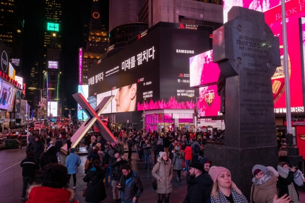 미국 뉴욕 타임스퀘어(Time Square) / 삼성전자 제공