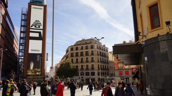 스페인 마드리드 까야오 광장(Plaza del Callao) / 삼성전자 제공