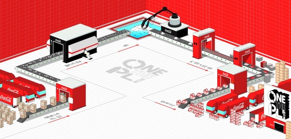 코카콜라 원더플 아일랜드’ 내 ‘코카콜라 팩토리’ 전경]