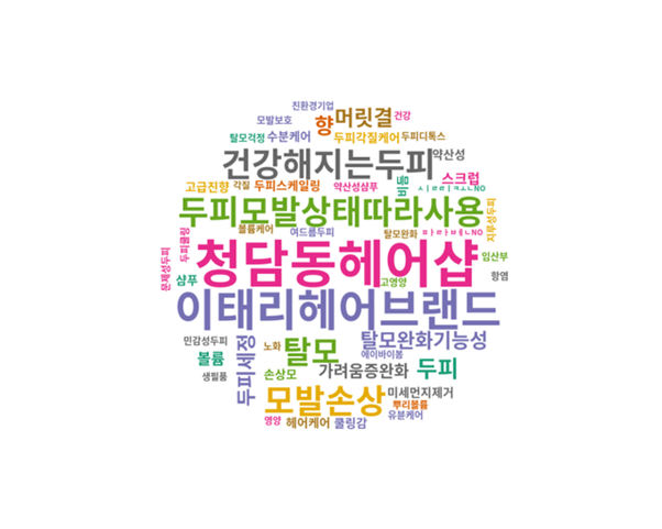 샴푸 키워드 (출처 LAB543)