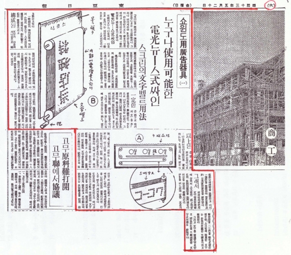 언론연표 기록에 따라서 찾은 동아일보 1938년(소화. 昭和 13년).5.20일 기사