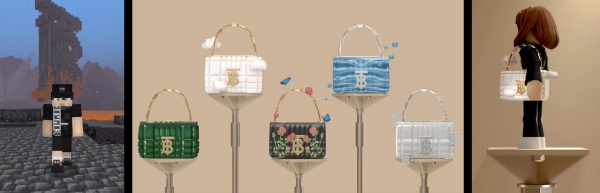 Burberry metaverse (좌: 마인크래프트, 우:로블록스) (출처 highsnobiety.com)