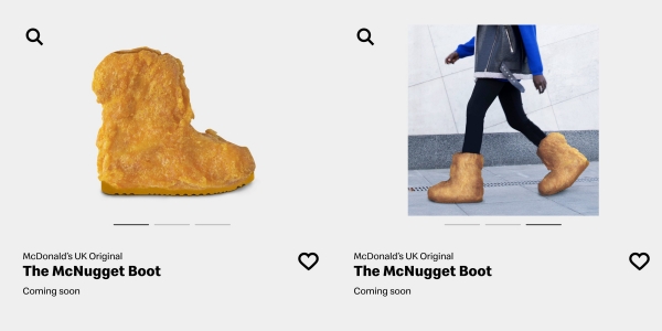 The McNugget Boot (출처 공식 트위터@McDonaldsUK)