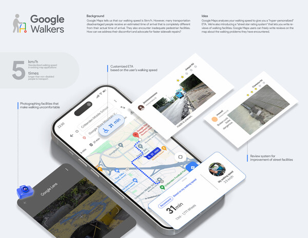 숙명여대 금상 수상 "Google Walkers"