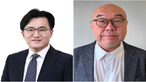 정성수 전 대표, 최헌 부사장 (왼쪽부터)