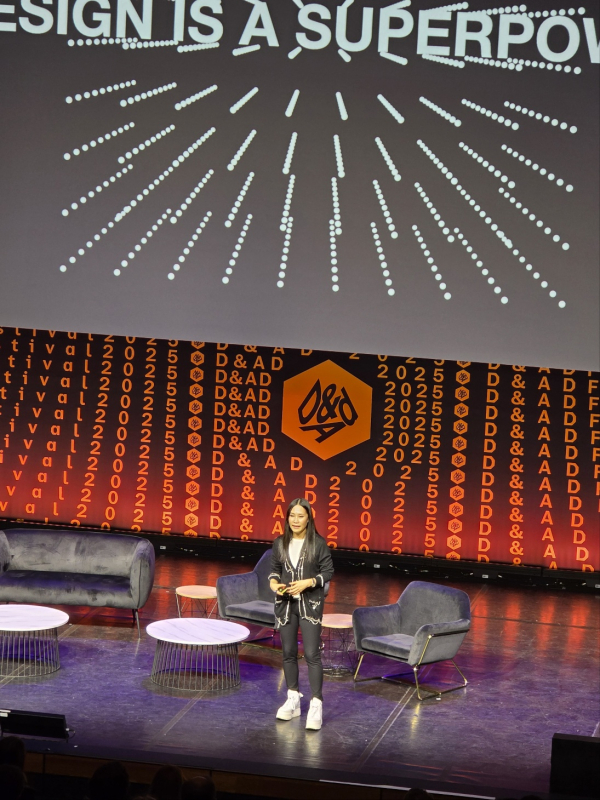 D&AD 2025에서 "Design for Impact and Action" 주제로 강연하는 펌 르페브르